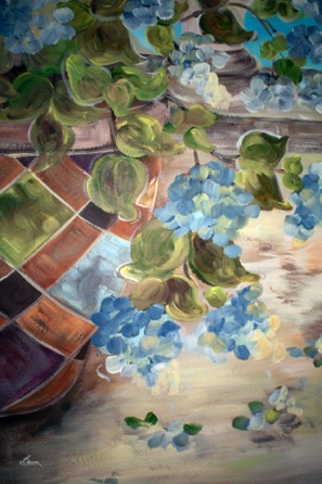 Blue Flowers
Mural Details - Wall #3